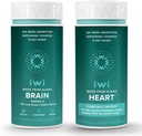 Iwi Life Brain & Heart Omega-3 Sche, 30 Hizmet, Vegan Plant-Based Algae Omega 3, Krill & Fish Oil Alternative, No Fishy Aftertaste