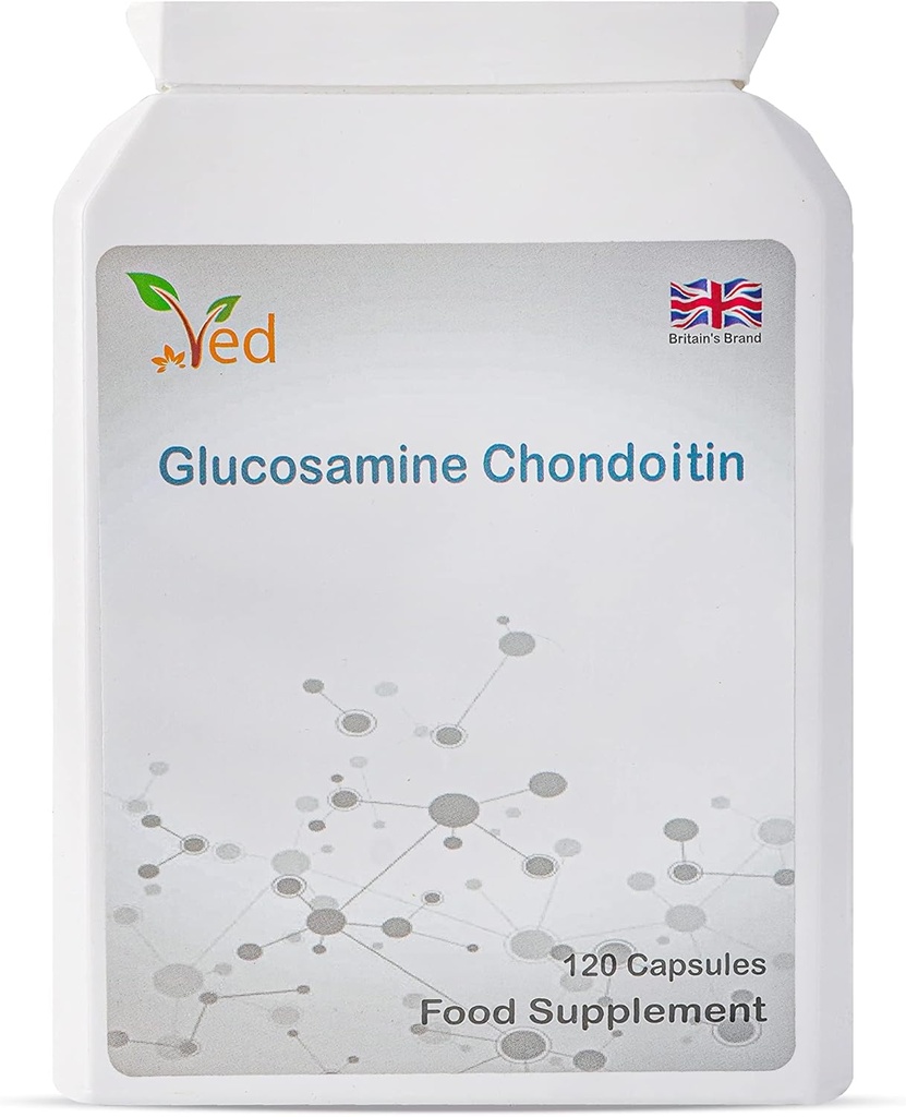 Ved Glucosamine Chondroitin Turmeric Vitamin C | Ortak Destek Tamam | Non-GMO, Gluten Free | 120 Capsules | 60 Days Supply.
