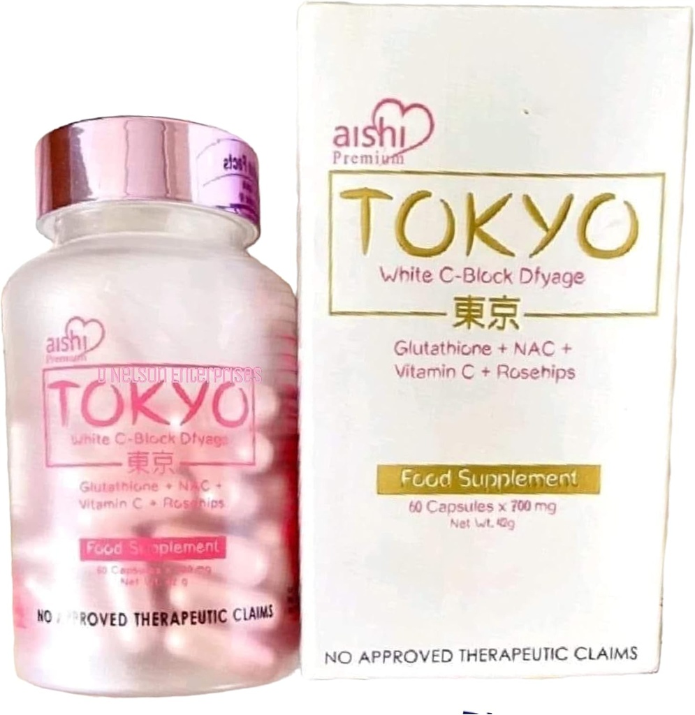 Tokyo Λευκό C-Block Dyfage Glutathione, 60 κάψουλες