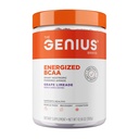 Genius BCAA Toz - 5g Vegan BCAAs L-Glutamine, Cog Seiko & Rhodiola Muscle Recovery Energy Support 100 mg Caffeine Pre, Intra, Post-Workout Nootropic Supplement for Focus & Performance - Grape Limeade