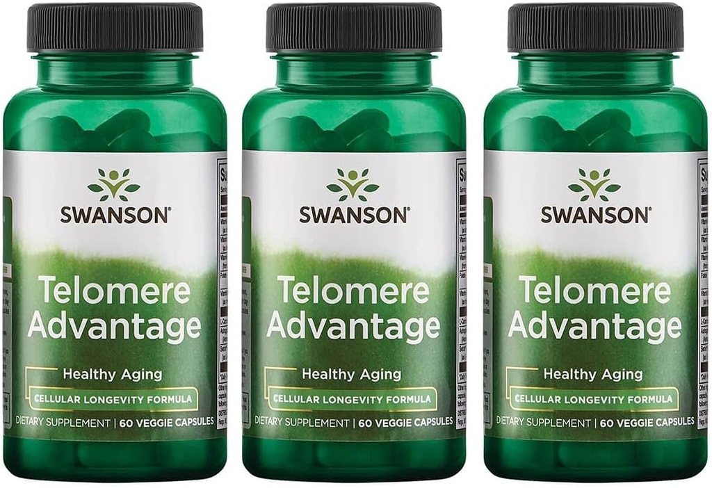 Swanson Ultra Telomere Avantaj 60 Veg Caps 3 Pack