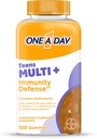 Bir GÜN Teen Multi+ Immunity Defense Vitamins, Multivitamin Gummies Immunity Support with Vitamins A, C, D, E, Selenium & Çinko, 120
