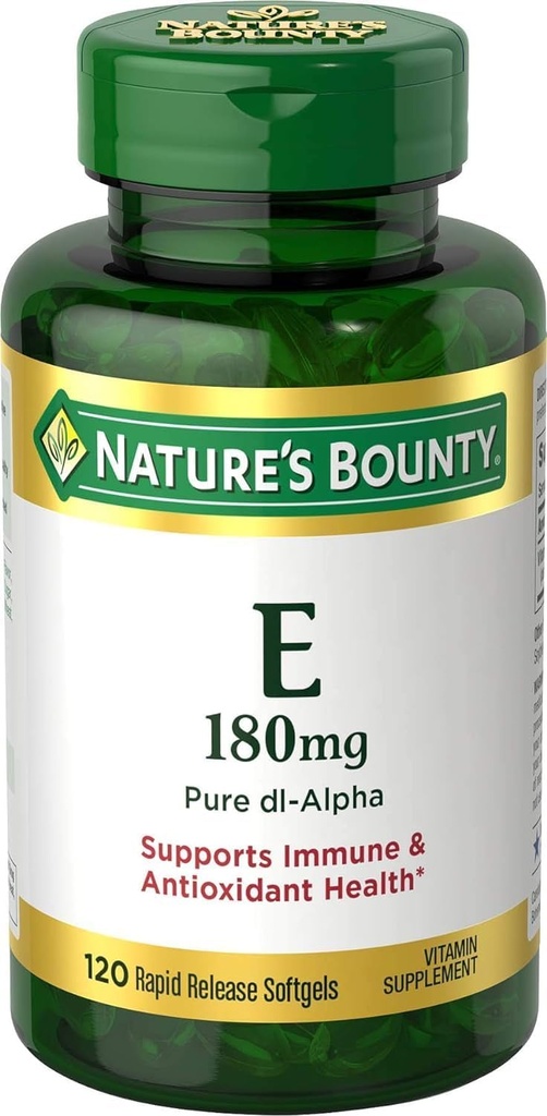 Βιταμίνη E 400 IU Softgels της φύσης Pure DL-Alpha 120 Soft Gels (Pack of 2)