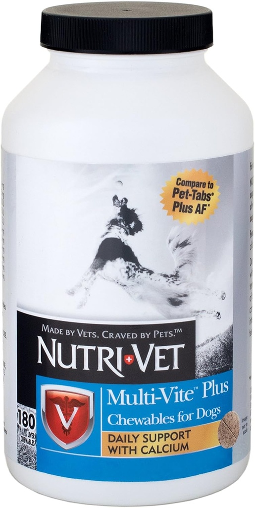 Nutri-Vet Multi-Vite Chewables for Köpekler / Vitaminler ve Mineraller Dengeli Diyet Desteklemek için Formlar