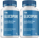 (2 Pack) Gluco Pure Sağlıklı Vitamin Desteği Supplement - Gelişmiş Formula Gluco Pure, GlucoPure maksimum Güçlü Yorumlar, 120 Capsules