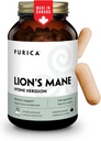 PURICA - Lion's Mane Micronized Mushrooms, 120 Vegan Capsules 60-Day Supply - Bilişsel Sağlık - Hayır ve Gluten-Free - Focus and Memory Support - Brain Health and improve Digestion