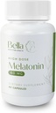 Melatonin Pure 60mg – Yüksek Potency Nighttime Sleep Aid for Deep Rest, Relaxation, Jet Lag & Stres Yardımı – Hızlı Teklif, İlaçsız, ABD'de (60 Capsules)