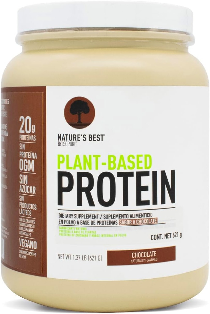 Isopure Plant-Based Protein Toz, Lactose Free, Gluten Free, With Iron, Vanilla, 20g Plant proteini, 1.23 Lbs, 20 Servisler