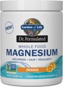 Garden of Life Dr. Formulated Whole Food Magnesium 197.4g Powder - Πορτοκαλί, Χηλικό, Μη ΓΤΟ, Vegan, Kosher, Γλουτένη & Ζάχαρη Δωρεάν συμπλήρωμα με προβιοτικά - Best for Anti-Stress, Calm & Regularity