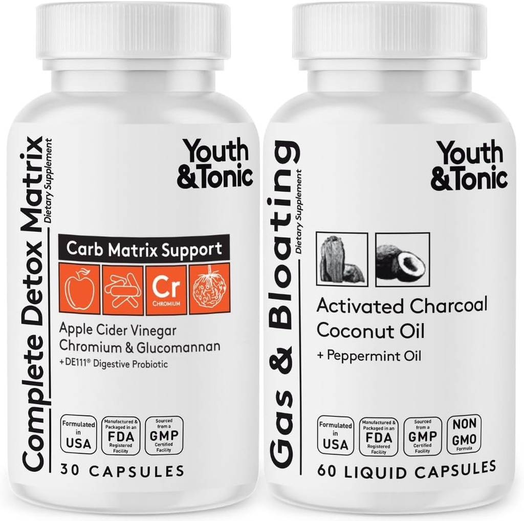 Gençlik ve Tonic Detox Pills & Aktif Charcoal Pills
