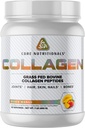 Core Nutritionals Hydrolyzed Collagen Peptides | Tip I & III from Grass Fed Bovine | Saç, Skin, & Nails | Bone & Ortak Destek | 1 Pound (Peach Mango)