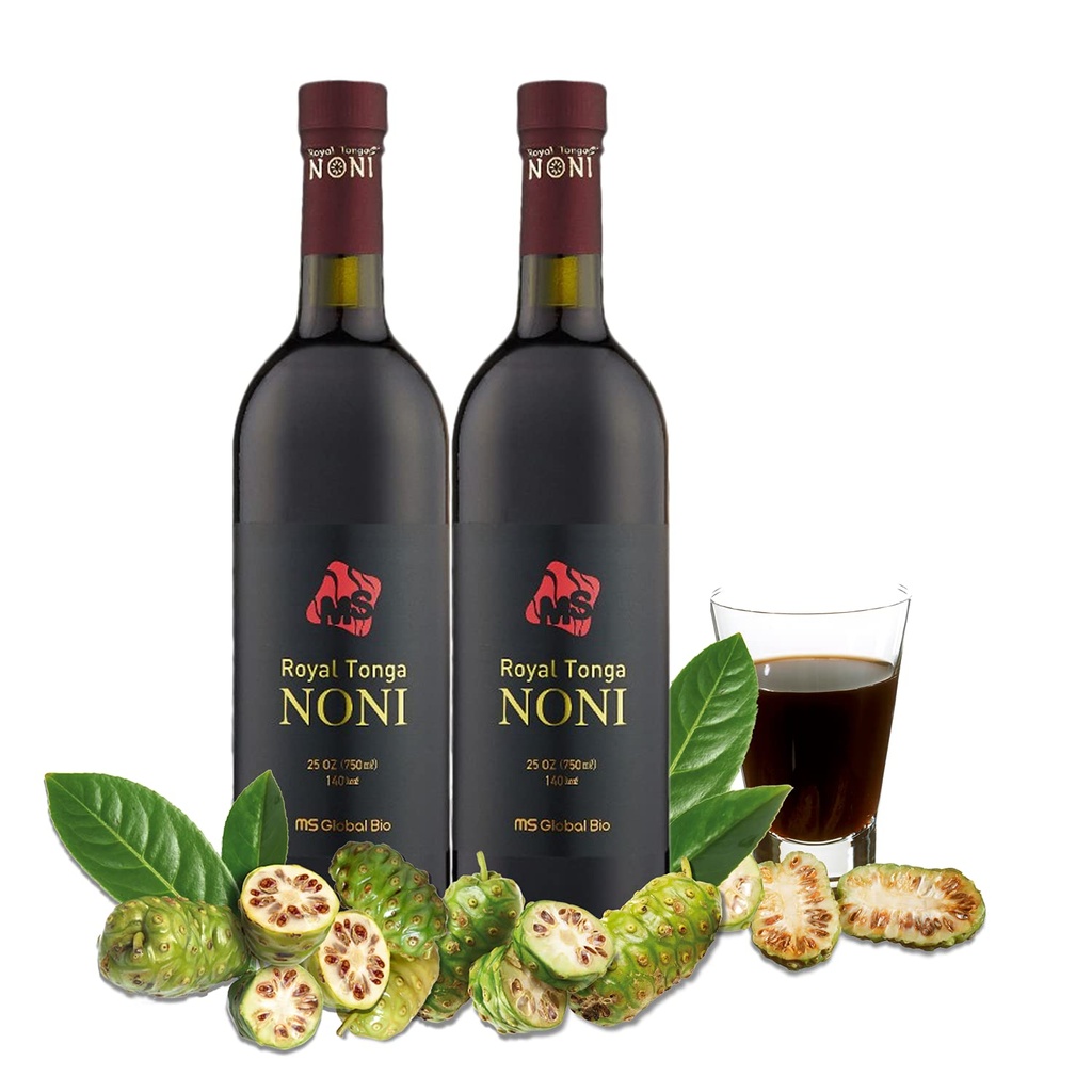 Royal Tonga Noni - 100% Authentic NONI Juice(2PK Case), 25oz Şişeler | Noni Juice | Nona Juice | Jugo de Noni | Noni Fruit | Real Noni