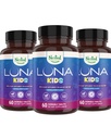 Nested Naturals Luna Kids Sleep Supplement - Çocuklar ve Melatonin Hassas Yetişkinler için - Chamomile, Melatonin, & Valerian - 180 Chewable Tabletler (60 Per Şişe)