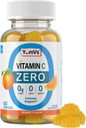 Yum-Vs - Zero Sugar Vitamin C Gummies for Adults & Kids - 250 mg VIT C Ανοσολογική υποστήριξη Gummy Vitamins - Sugar Free Μασώμενο συμπλήρωμα βιταμίνης C Gummy - Υψηλής ισχύος χορτοφαγική βιταμίνη C Boost (60)