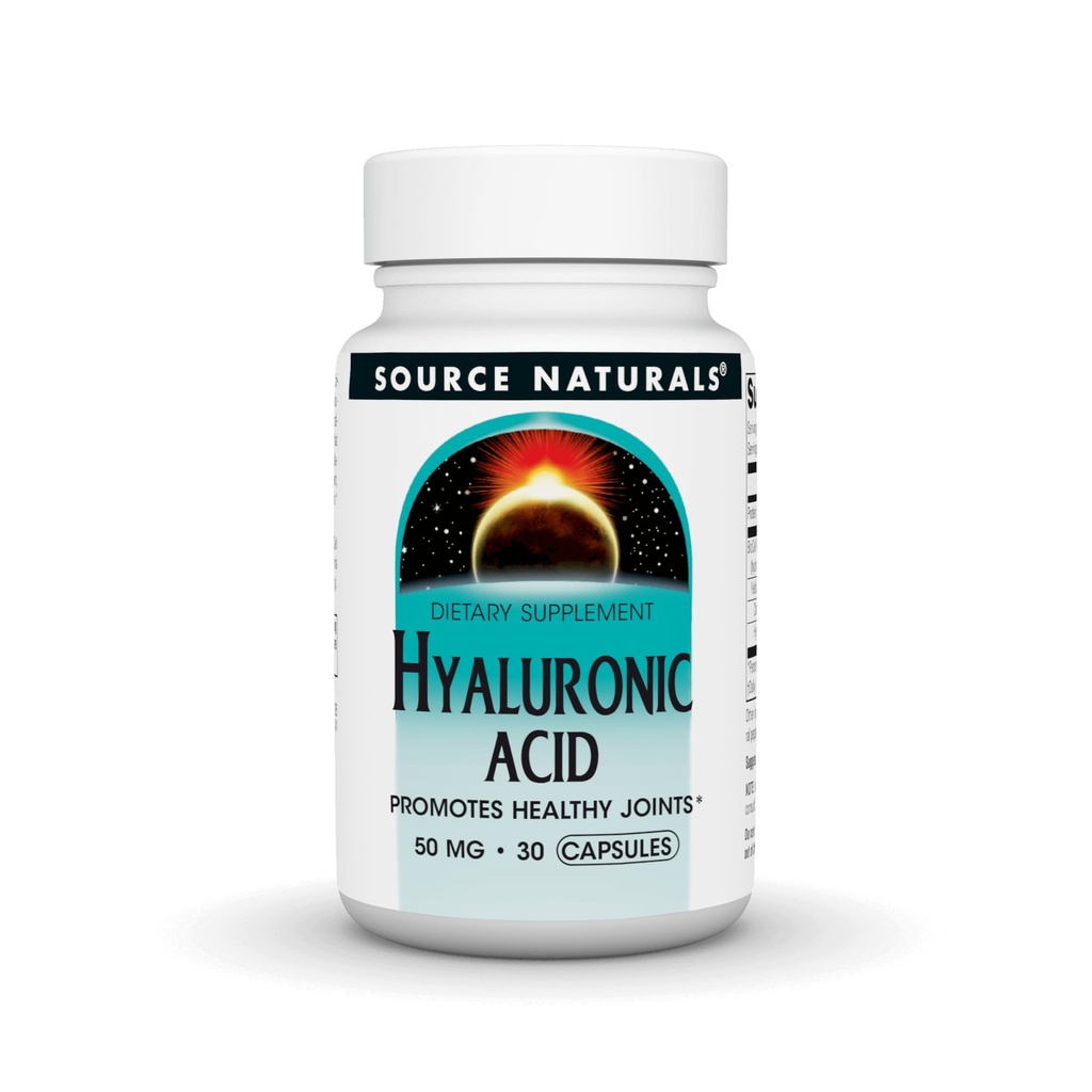 Source Naturals Hyaluronik Asit, Sağlıklı Ortakları teşvik eder*, 50 mg - 60 Capsules