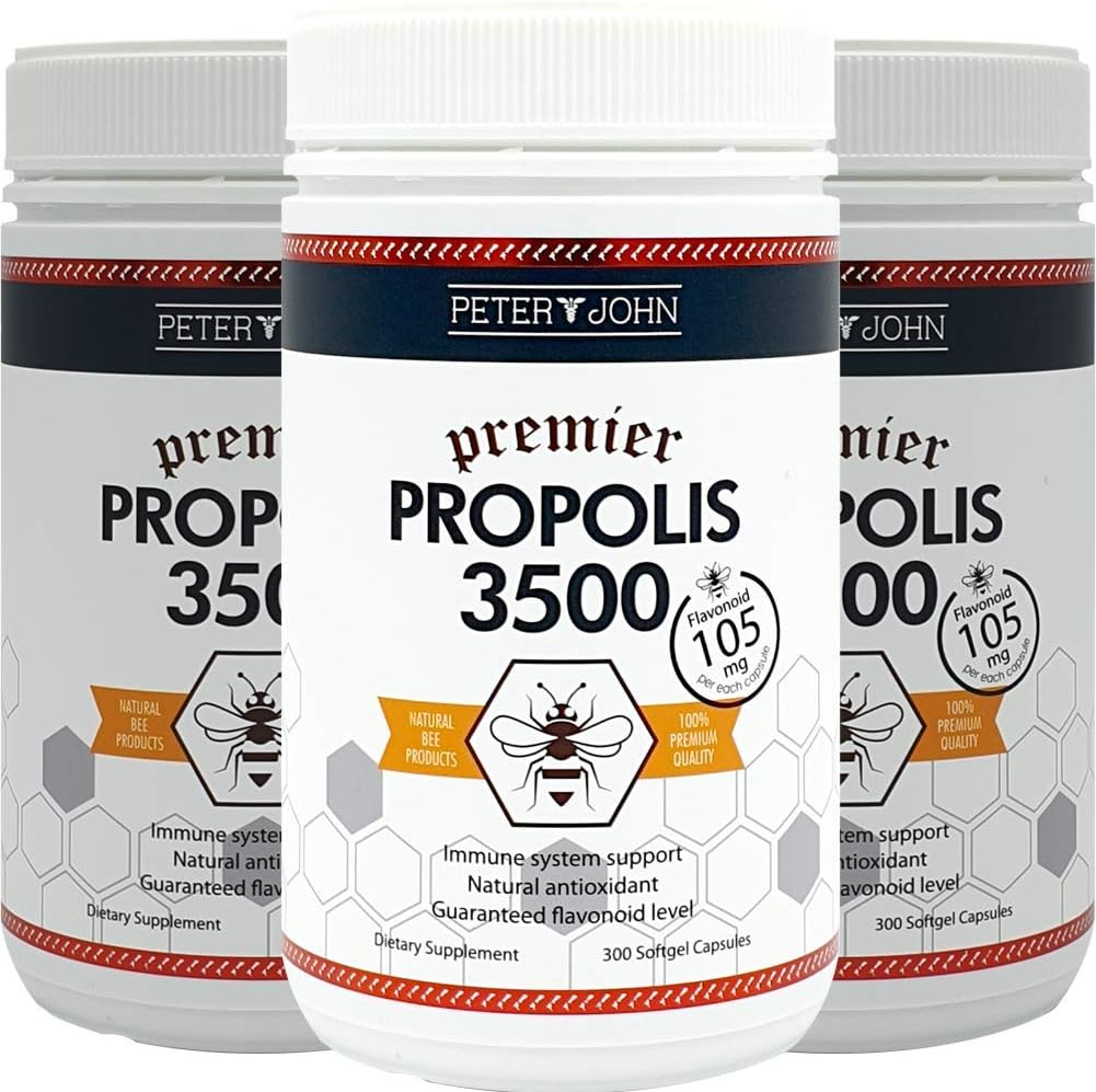 SAFARM Peter John Propolis 3500 (Flavonoyak 105 mg) 300 Softgel Capsules (3)