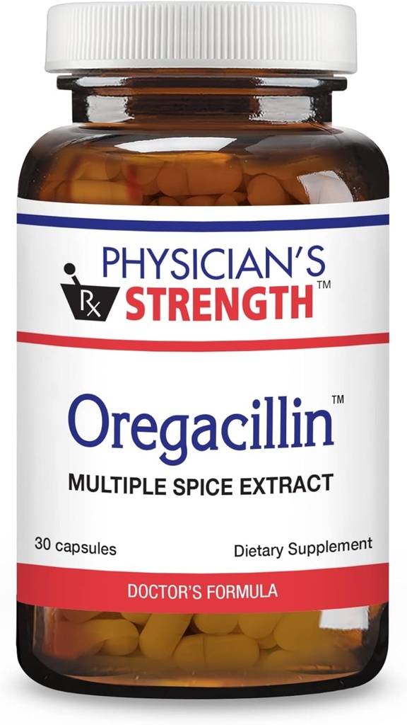 Doktor'un Güçlü Oregacillin - 30 Capsules - Çoklu Spice Ekstraksiyon - Respiratory Sağlık Desteği - 30 Hizmet