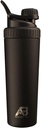 AeroBottle Ağo Shaker Kupası, paslanmaz Steel Water Şişe ve Protein Shaker, Mixes proteini ve Pre Workout With Turbulent Mix Technology, No Mixing Ball veya Wisk, 26oz, Black Ice Ice Ice