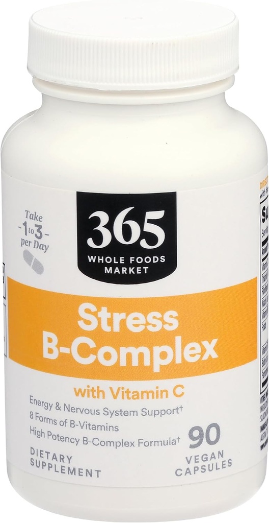 365 by Whole Foods Market, B Stres Kompleksi C, 90 Veg Capsules