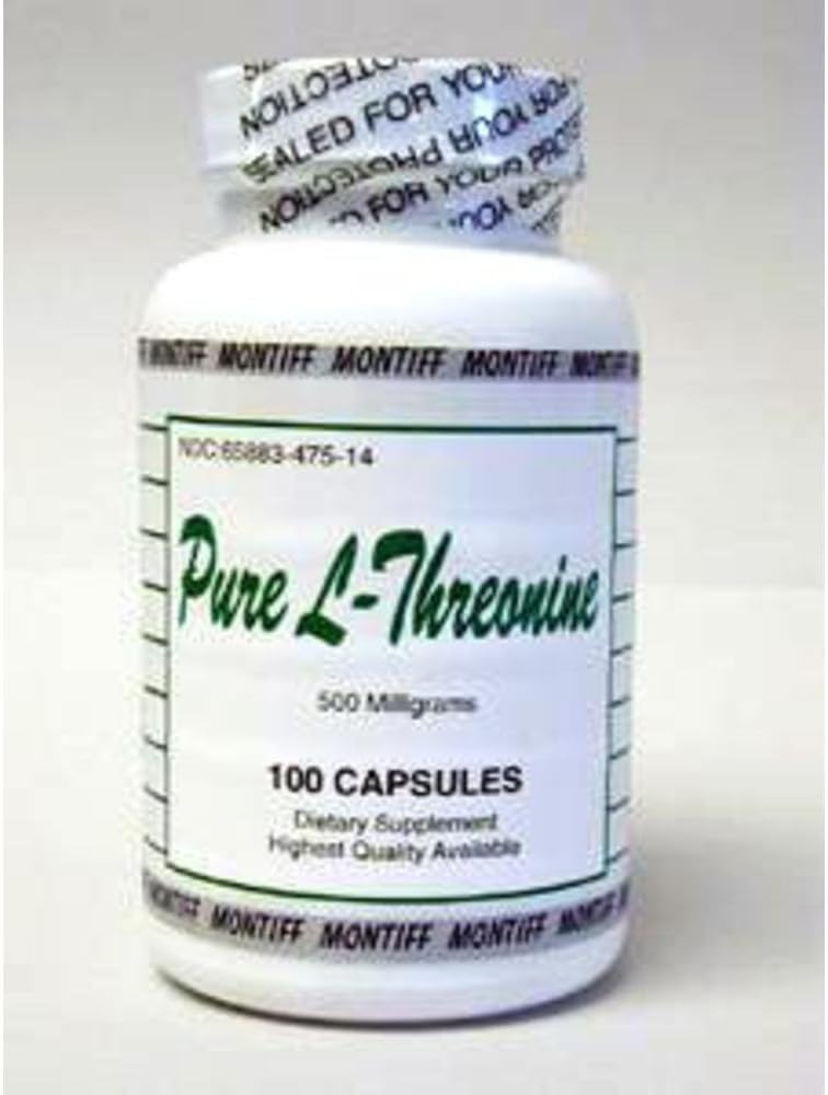 Pure L-Threonine 500 mg 100 caps