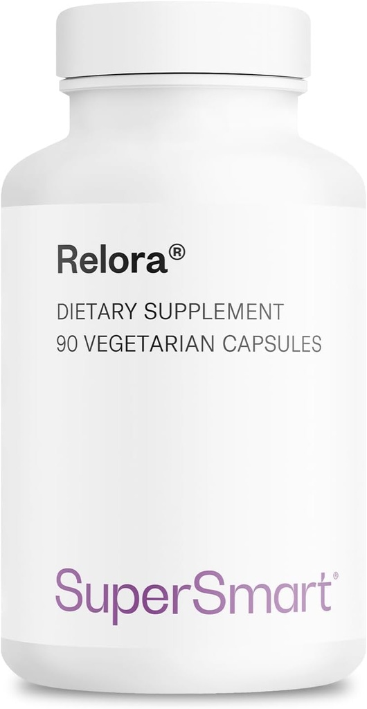 SuperSmart Relora Günde 750 mg - Magnolia Officinalis & Phellodendron Amurense Extract Supplement | Non-GMO & Gluten Free - 90 Vegetarian Capsules