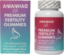 Kadınlar için Premium Fertness Gummies, Premium Feminine Balance Gummies, Inositol, CoQ10, Folate ve Vitamins, Support Hormon Balance, Ovulation/Menstrual Cycle, 1 Moon Supply