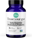 Ora Organic Probiyotiks with Prebiyotiks for Digestive Health 16 Milyar CFU - Trust Your Gut - Strains - Acidofilius Lactobacillus Breve Bifidum Lactis