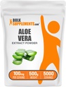 BulkSupplements.com Aloe Vera Extract Powder - συμπλήρωμα αλόης Vera, συμπλήρωμα βοτάνων - Vegan & Gluten Free, 100mg ανά Σερβίρισμα, 500g (1.1 lbs) (πακέτο των 1)