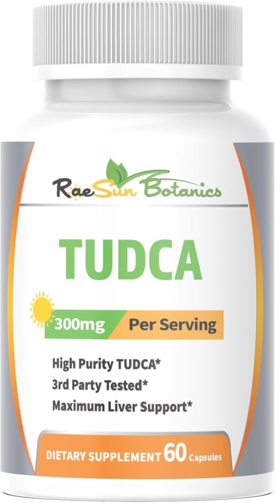 TUDCA (Tauroursodeoxycholic Acid), 60 Capsules 300 mg Premium Kalite 3rd Parti Maksimum Canlı Destekli Destek