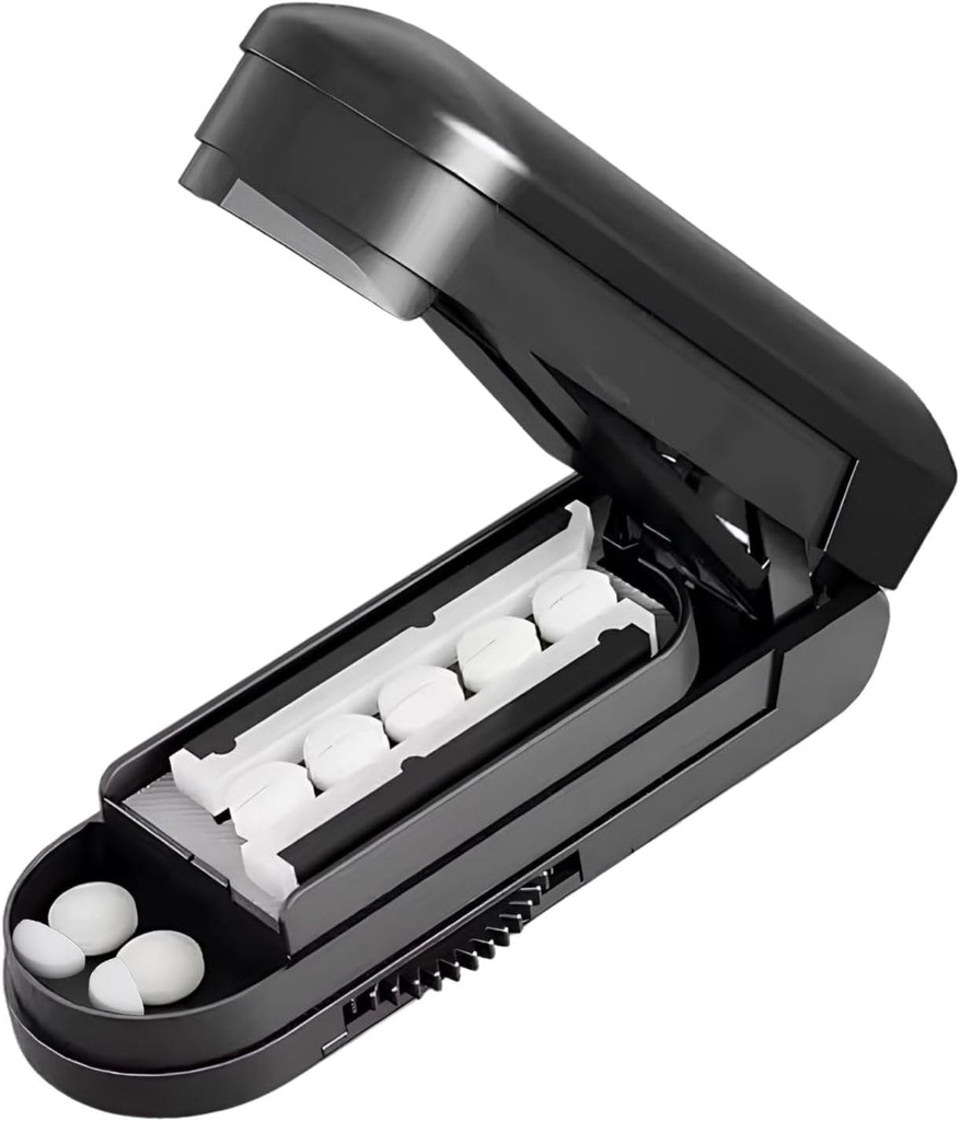 Pill XS, Pill XS Küçük ve Küçük Piller için Splitter, Cut Pills, Vitaminler, Tabletler, Gizli Sharp Paslanmaz Çelik Bıçak ile Küçük veya Büyük Pills için Atıcı Pill XS, Seyahat Boyutlu