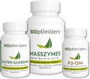 BiOptimizers Complete Gut Health Bundle - Digestive Enzymes with Probiotics and Prebiotics - Bloating Relief and Digestive Balance - P3-OM, Gluten Guardian, MassZymes (270 κάψουλες)