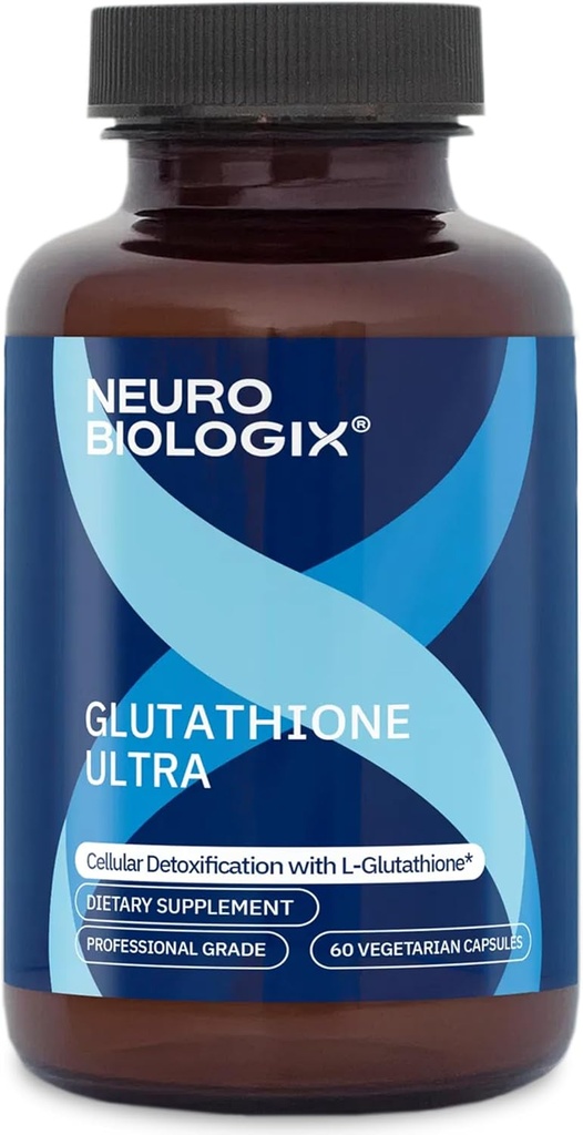 Glutathione Ultra Complex – Πλήρης αντιοξειδωτική υποστήριξη για τη λειτουργία του συστήματος Detox & ανοσοποιητικού - Συμπλήρωμα γλουταθειόνης με L- γλουταθειόνη, Quercetin, ψευδάργυρο, σελήνιο & βιταμίνες A & C - 60 κάψουλες