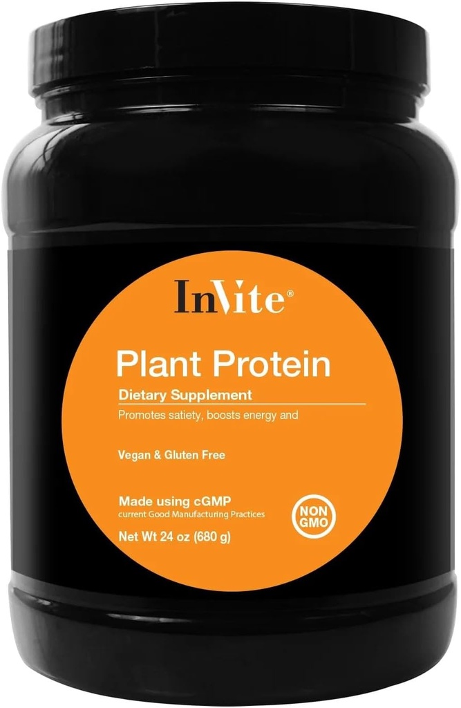 Invite Health Plant protein Vanilla - Satiety - Boosts Energy - Supports Lean Muscle Mass - 24Grams (Approx. 1 Scoop) - 20 Hizmet