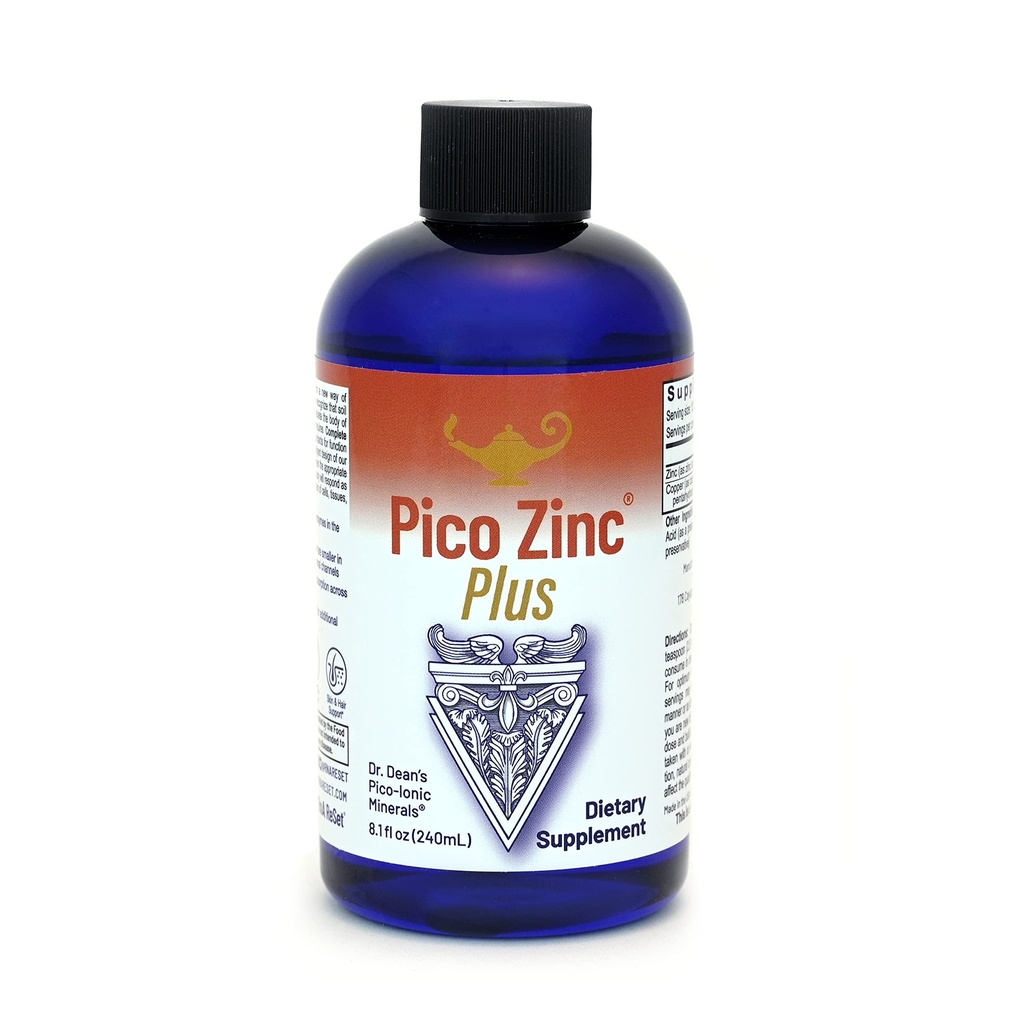 RnA ReSet Pico çinko Plus – Sıvı çinko ve Copper Supplement, Pico-Ionic Mineral Çözümü, 8.1 Fl Oz (1-Pack)
