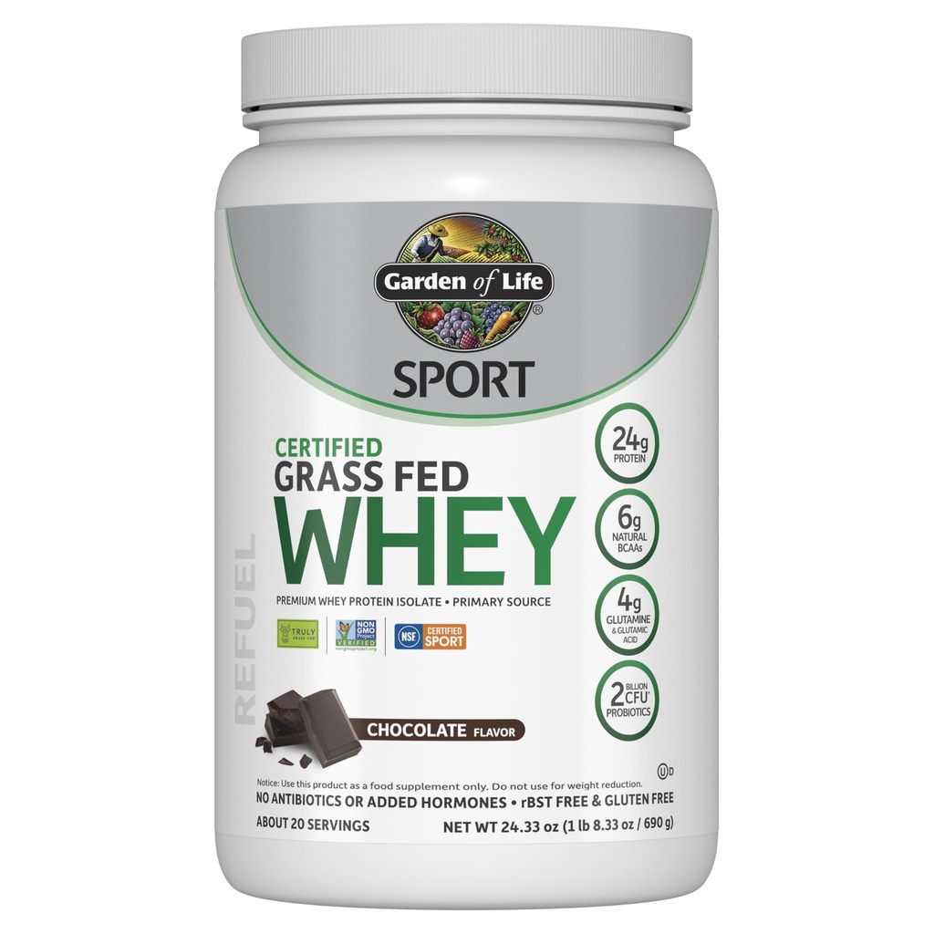 Life Sport Whey proteini Toz Çikolatası, Premium Grass Fed Whey Protein Isolate Plus Immune System Health, 24g Protein, GMO, Gluten Free, Cold Processed - 20 Servisler