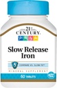 21st Century Slow Release δισκία σιδήρου, 60 Count