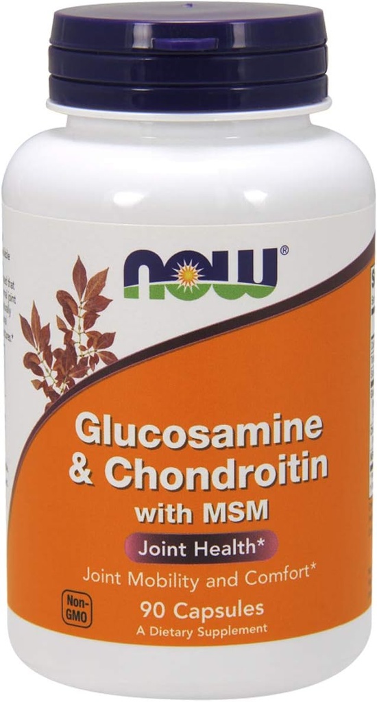 Şimdi Gıdalar Glucosamine & Chondroitin ile MSM, 90 Kont
