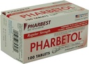 Pharbetol Acetaminophen 325mg Κανονική Δύναμη, Αναπνευστήρας Πόνου, Δισκία Μειωτή Πυρετού, 100 Count (Pack of 1)
