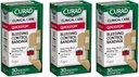 Curad Quickstop Flex-Fabric Bandages, Quickstop Bleeding Control Technology, Assorted Dimensions, 30 Count (Pack of 3)
