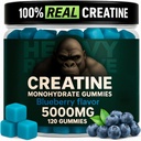 Creatine Monohydrate Gummies for Men & Women 5000mg - Βατόμουρο, 120 Count for 30 Services 