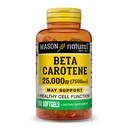 Mason Φυσική Βιταμίνη A Beta Carotene 25,000 IU, Υποστηρίζει Όραμα, λειτουργία κυττάρων & ανοσοποιητική υγεία, 100 Softgels, Συσκευασία των 3