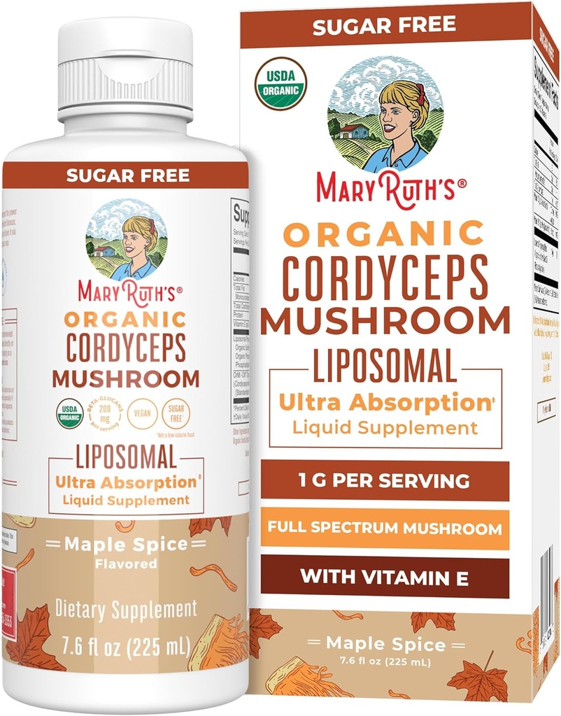 MaryRuth Organics Cordyceps Mushroom Supplement 