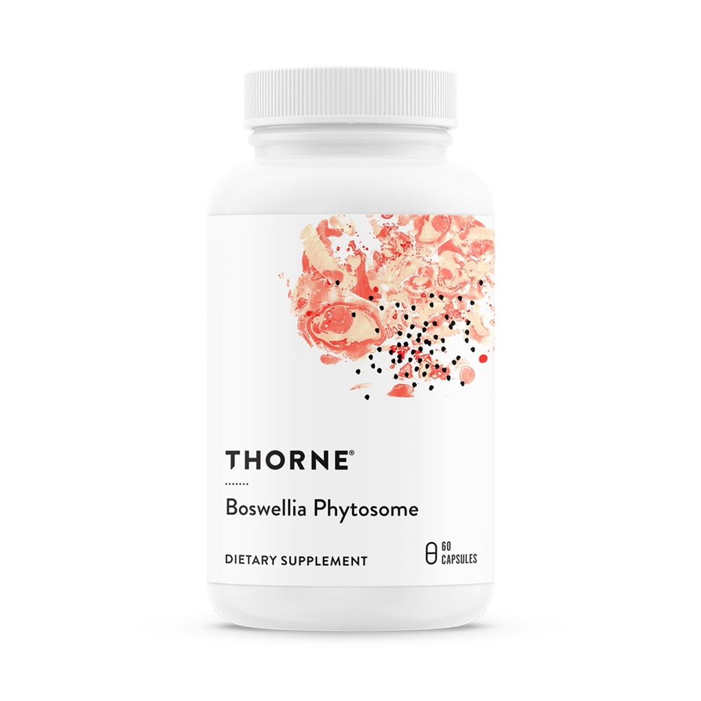 THORNE - Boswellia Phytosome - Supports a Healthy Inflammatory Response in the Brain, Lungs, GI Tract, Muscles, Joints & Tendons* - Third-Party Certified - Gluten, Dairy & Soy-Free - 60 Capsules
