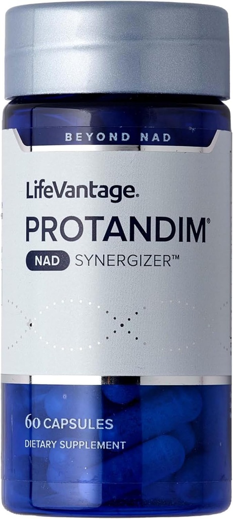 LifeVantage Protandim NAD Synergizer, NAD Supplement for Energy, Mood, Sağlıklı Aging Support, Sirtuin Aktivasyonu, Hücresel Enerji ve Vascular Destek, 60 Capsules