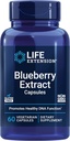 Life Extension Blueberry Extract Κάψουλες, υποστηρίζει τη γνωστική & μνήμη υγεία, βοηθά στη διατήρηση ήδη υγιή επίπεδα χοληστερόλης, καταπολεμά το οξειδωτικό στρες, χωρίς γλουτένη, μη ΓΤΟ, χορτοφάγος, 60 κάψουλες