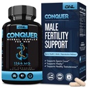 Conquer Mens Ferttitude Supplement - Erkekler için testosteron ATM / Maca Root, Horny Goat Weed & Tribulus Terrestris - Erkek Ferttitude Supplement - Libido ATM for Men - Erkek Geliştirme Pills -60Ctt