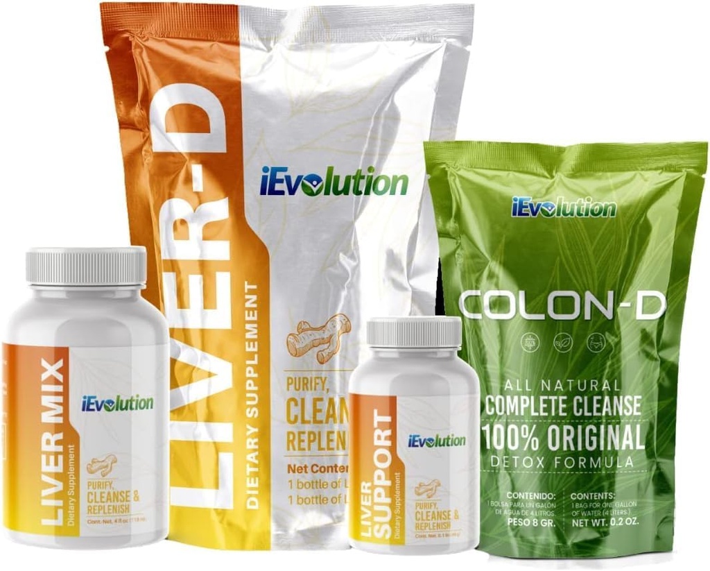 7D-Challenge Detox Kit, 3Item Set - Liver-D & Colon-D, Natural Materialss for Complete Liver and Colon Cleanse & Tamir