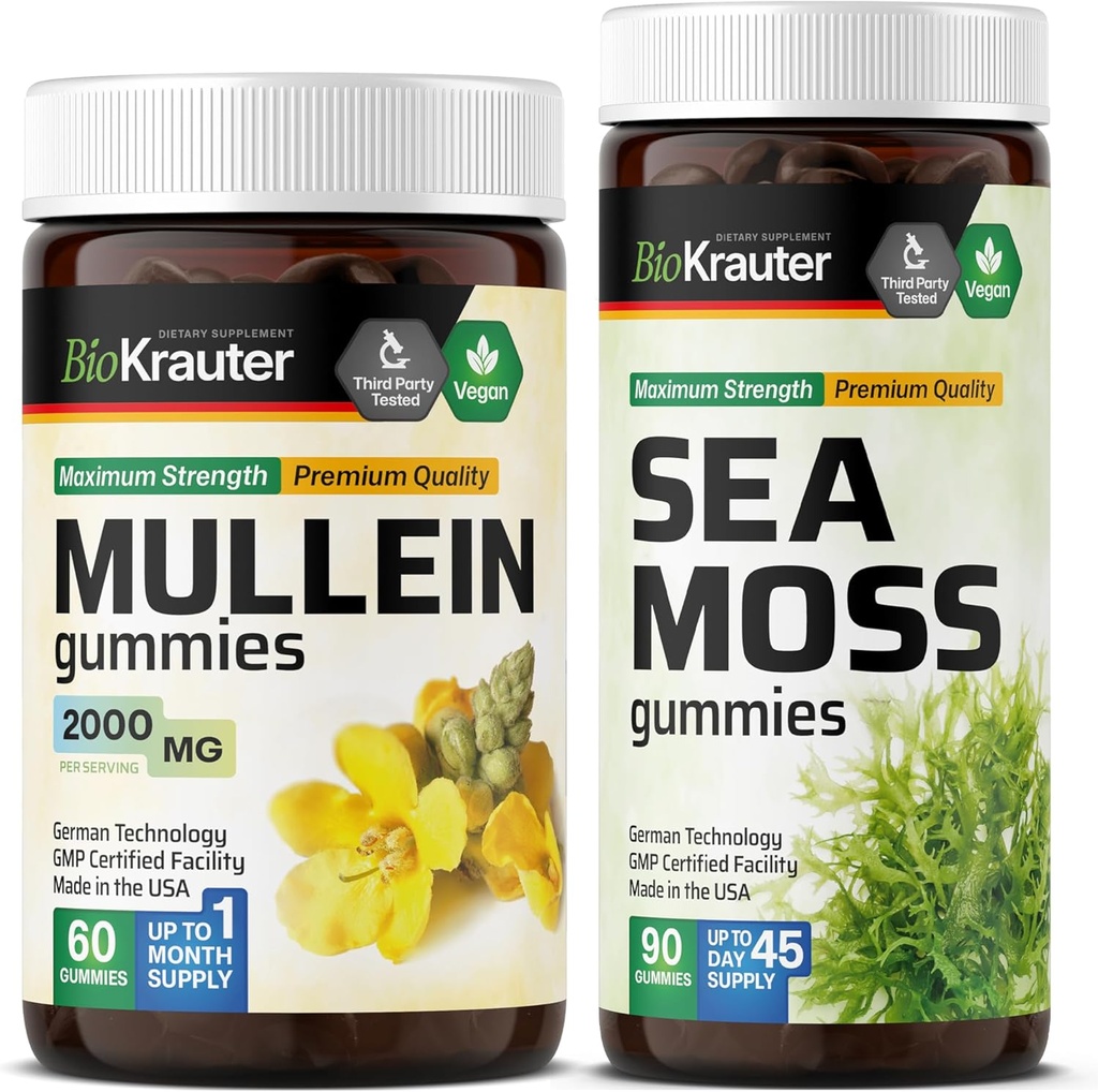 BIO KRAUTER 60 Gummies & Sea Moss 90 Gummies