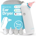 Ear Kurutucu + Case | USA | 1 Yıl Garanti | Red Light Therapy ile Yeniden Yararılabilir Kulak Su Kurusu Ölçeği Ikinci Sıcak Havayı Annoying Mayomers Ear Enfeksiyonları Bir Kulak Akışı Olarak Mücadele Etmek Için Kulak Enfeksiyonları Yıkamak için Kulaklara Uygundur