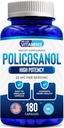 Vitaminler Policosanol 25mg - 180 Capsules - Policosanol Supplement Doğal Şeker Cane - Non-GMO ve Gluten-Free-GMO'dan yapıldı